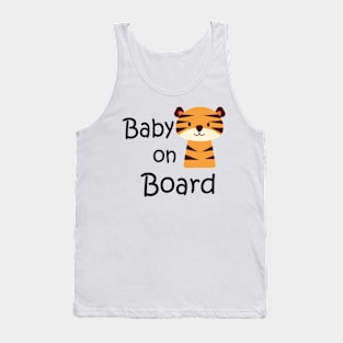 Baby on board sticker Tank Top